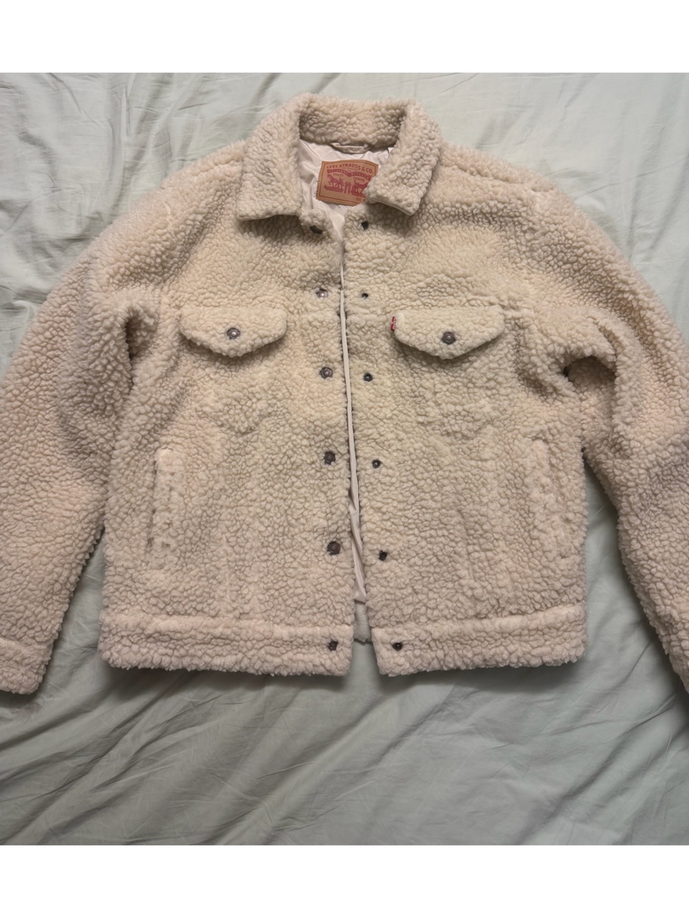 Levi's Cream Sherpa Jacket
